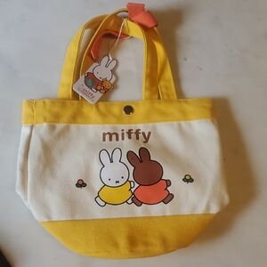 Miffy Kids Tote Bag in Yellow and White